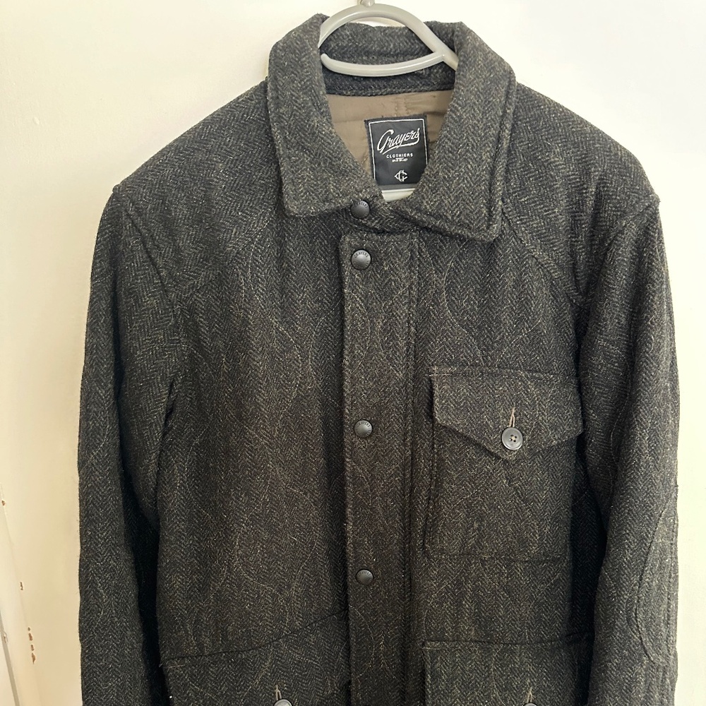 Grayers wool quilted jacket